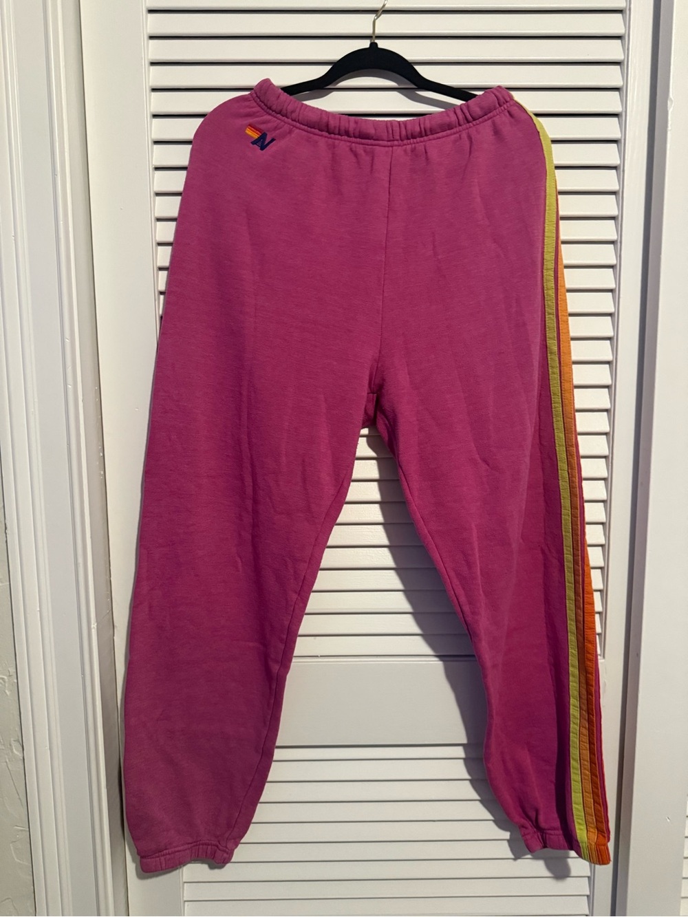 Aviator Nation Pink Classic Logo Sweatpants Size XL